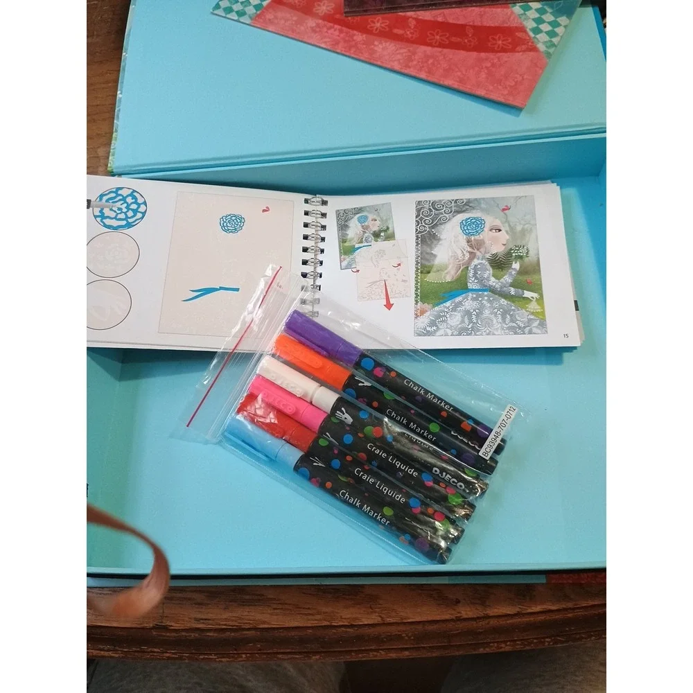 DJECO Chalk Markers Ribbon & Lace Complete Set
